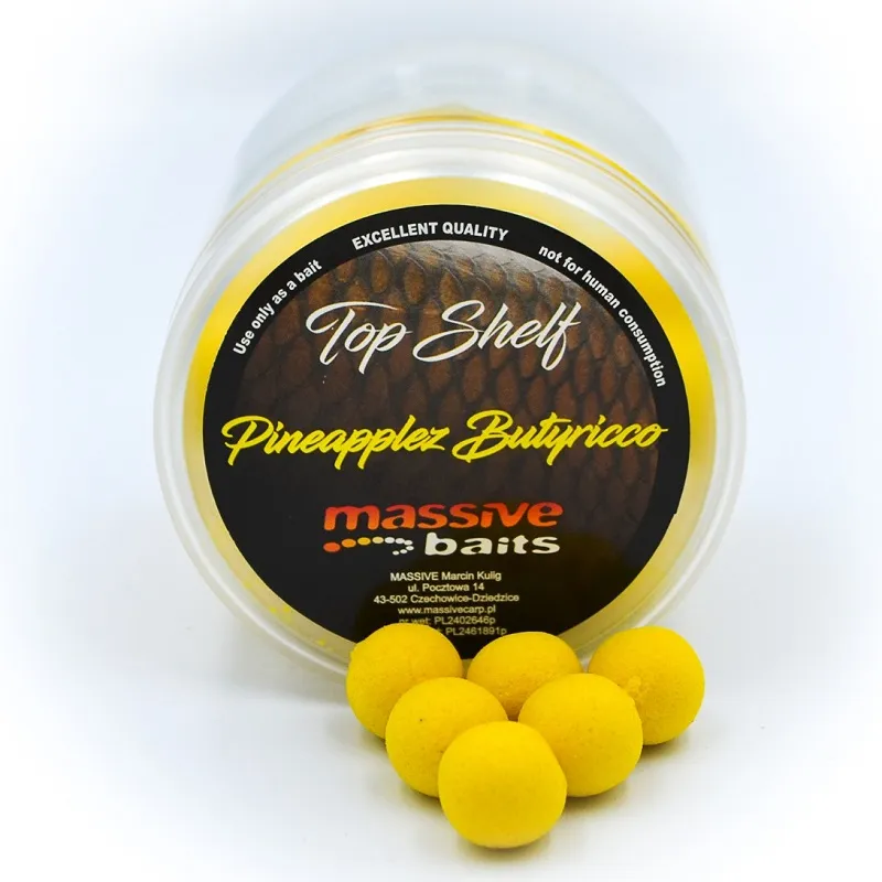 MASSIVE BAITS POP UPS PINEAPPLEZ BUTYRICCO 18 MM PU004