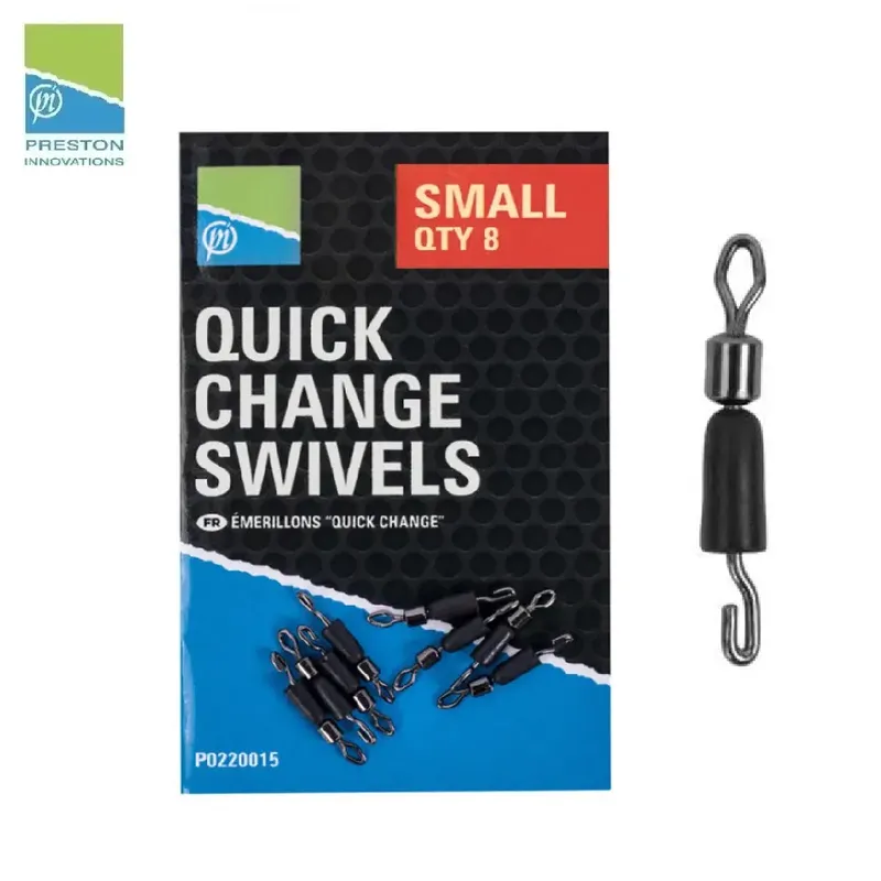 PRESTON INNOVATIONS QUICK CHANGE SWIVELS SMALL P0220015