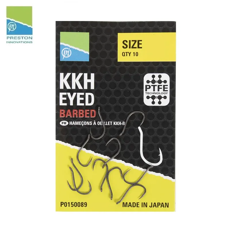 PRESTON INNOVATIONS KKH EYED BARBED HOOK SIZE14 P0150090