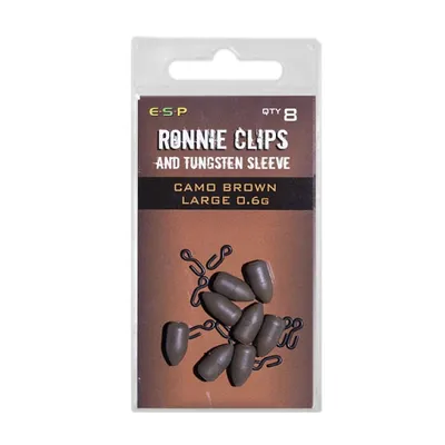 ESP RONNIE CLIP AND TUGNSTEN SLEEVE   LARGE  CAMO BROWN