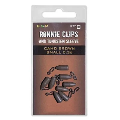 ESP RONNIE CLIP AND TUGNSTEN SLEEVE   SMALL  CAMO BROWN