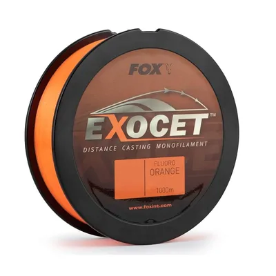 FOX EXOCET FLUORO ORANGE MONO 1000 ML   10 LB / 4.55 KG / 0.26 MM