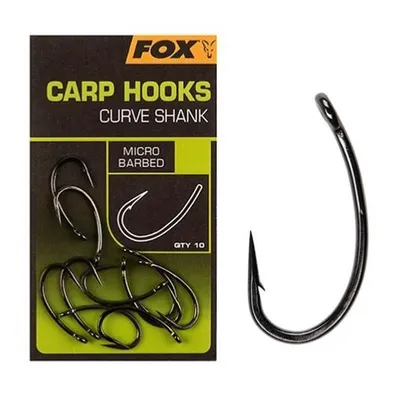 Fox Anzuelos Carp Hooks Curve Shank   Size 4