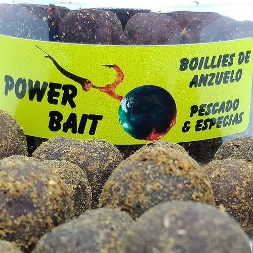 POWER BAITS BOILIES DE ANZUELO PESCADO Y ESPECIAS