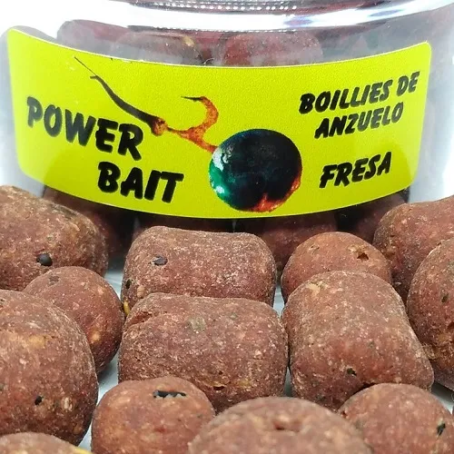 POWER BAITS BOILIES DE ANZUELO FRESA