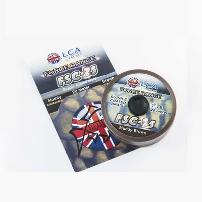 LCA TACKLE HOOKLINK FSC 25 LBS BROWN HFSC25