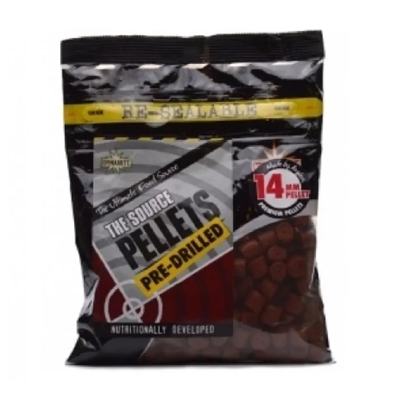 DYNAMITE BAITS THE SOURCE PELLETS PRE DRILLED 14MM 350G DY148