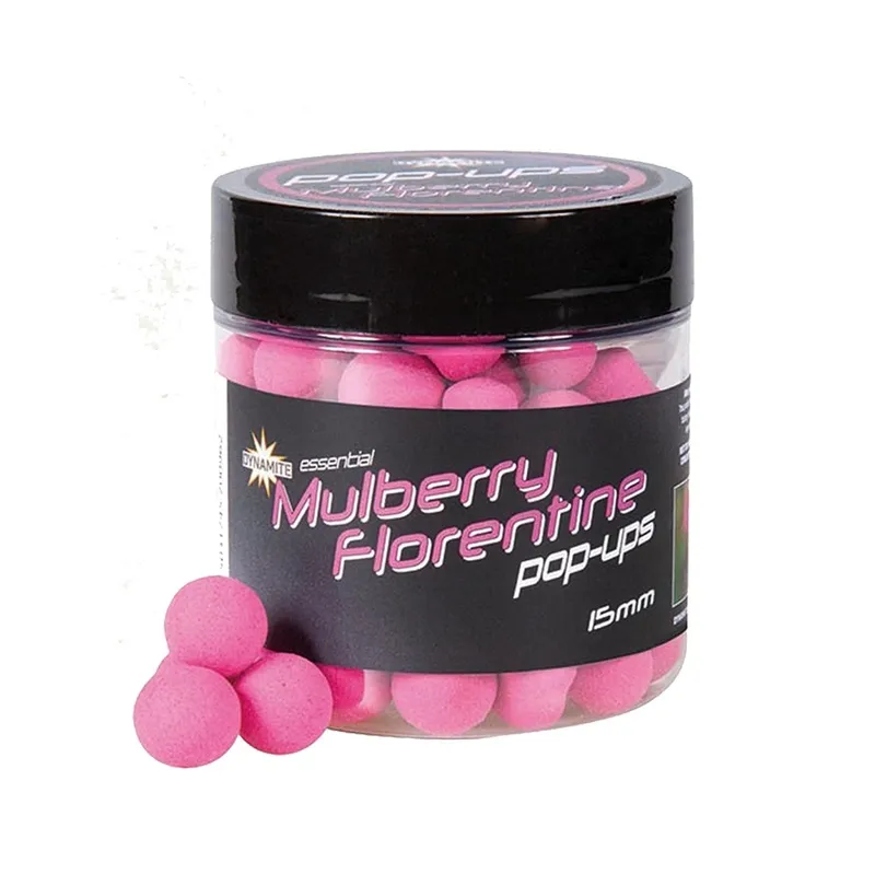 DYNAMITE BAITS MULBERRY FLORENTINE FLURO POP UPS 15MM ADY041615
