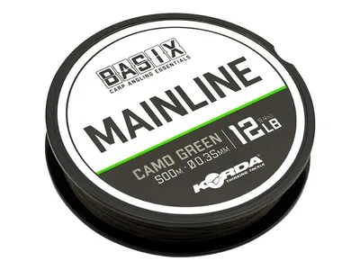 Korda Basix Hilo Mainline Camo Green 12lb 0,35mm 500m