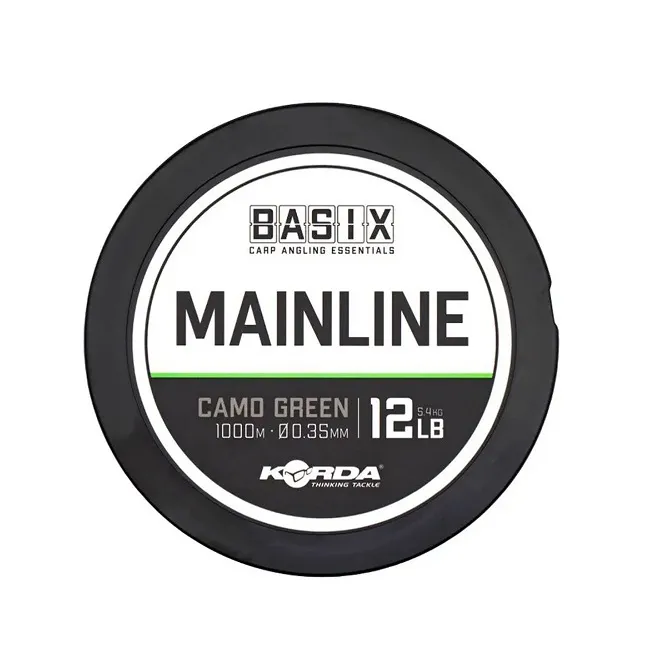 Korda Basix Mainline Camo Green 12lb 0,35mm 1000m