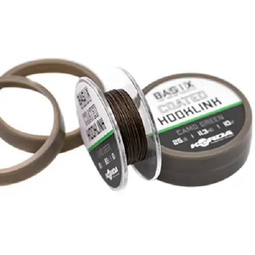 Korda Trenzado Basix Braided Hooklink Camo Green 25lb 113hg 10m