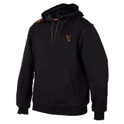Fox Collection Black & Orange Hoodie Size 2XL