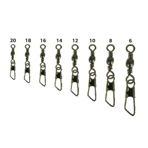 EXTRA CARP SWIVEL BARREL SWIVEL SAFETY SNAP SIZE 8 81-3052