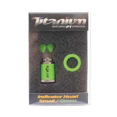 SOLAR TITANIUM INDICATOR HEAD SMALL GREEN