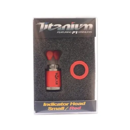 SOLAR TITANIUM INDICATOR HEAD SMALL RED