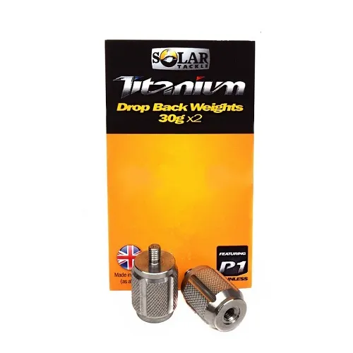 SOLAR TITANIUM DROP BACK WEIGHTS 30 G (2 UNIDADES)