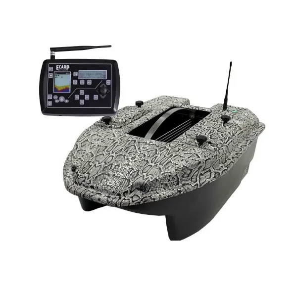 ELECTROCARP BARCO CEBADOR C3 CAMO SERPIENTE BLANCO SONDA + GPS