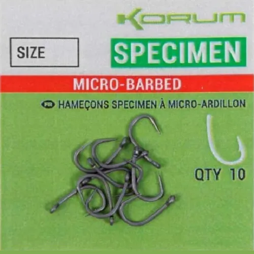 KORUM SPECIMEN MICRO BARBED SIZE 6 KHXSNB 6