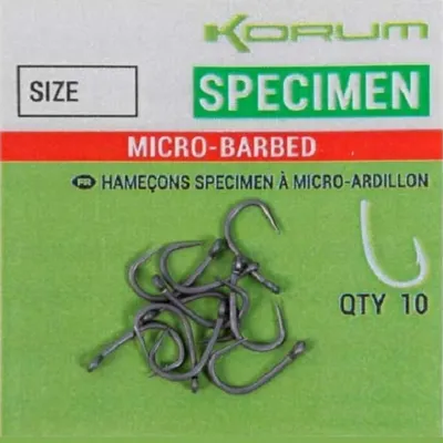 KORUM SPECIMEN MICRO BARBED SIZE 16 KHXSNB 16