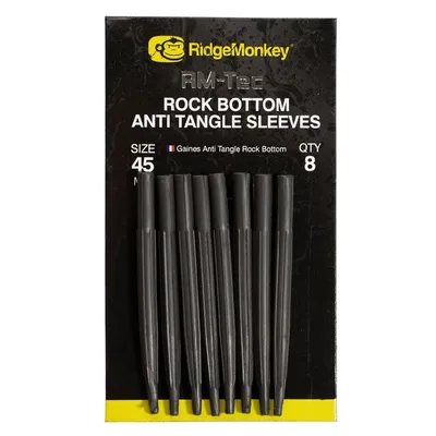 Ridgemonkey Connexion Rock Bottom Anti Tangle Sleeves Silt Black Large 45mm