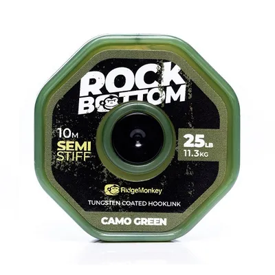 Ridgemonkey Rm-Tec Rodck Botton Tungsten Coated Semi Stiff Camo Green 25Lb
