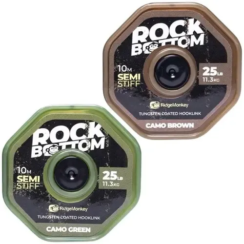 Ridgemonkey Rm-Tec Rodck Botton Tungsten Coated Semi Stiff Camo Green 25Lb