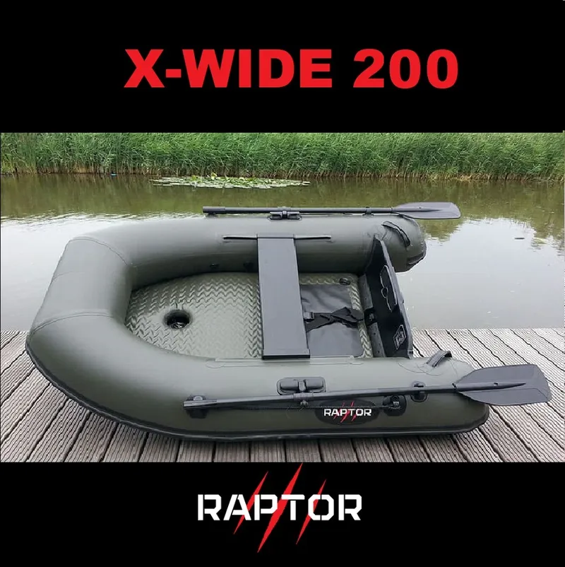 RAPTOR 200 X WIDE CARBON GREEN AIRDECK (SUELO HINCHABLE)