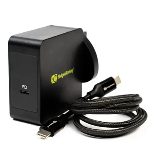 Ridgemonkey Vault 60w USB C Power Delivery Mains Adaptor