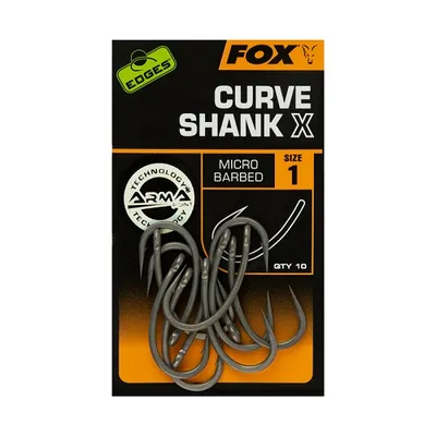 Fox Anzuelos Edges Armapoint Curve Shank X Size 4