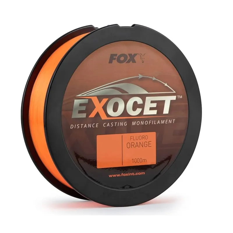 FOX EXOCET FLUORO ORANGE MONO 1000 ML 18 LB / 8.0 KG / 0.35 MM