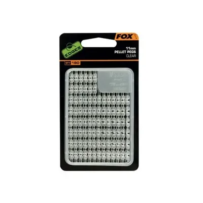 Fox Edges Pellet Pegs 11mm X2 Clear