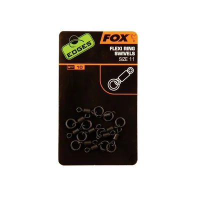 Fox Edges Flexi Ring Swivels Size 11