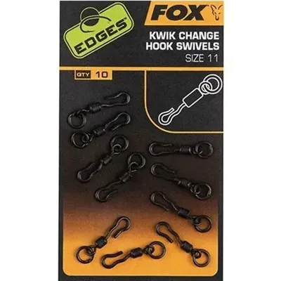 Fox Edges Kwik Change Hook Swivels Size 11