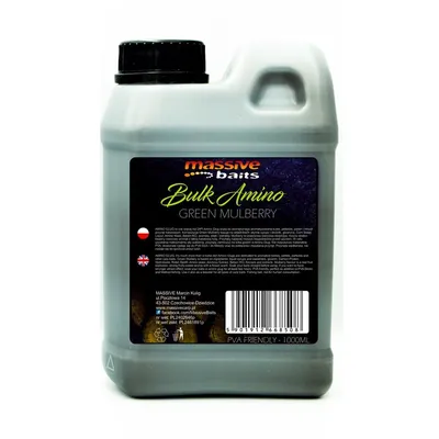 MASSIVE BAITS BULK AMINO GREEN MULBERRY 1Ltr LQ032