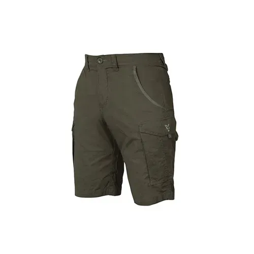 Fox Collection Green & Silver Combat Trousers Shorts Size S