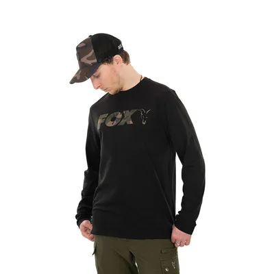 Fox Long Sleeve Black/Camo Shirt Size 2XL