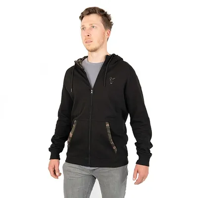Fox Lw Black/Camo Zip Hoody Sudadera Cremallera Size M