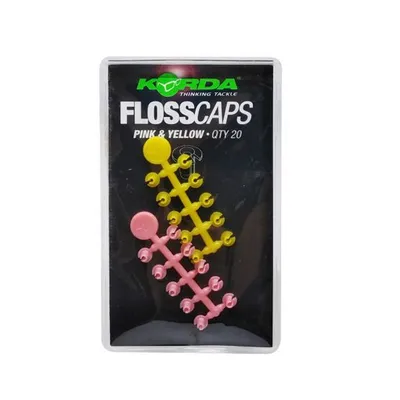 KORDA FLOSS CAPS PINK & YELLOW KFLC3