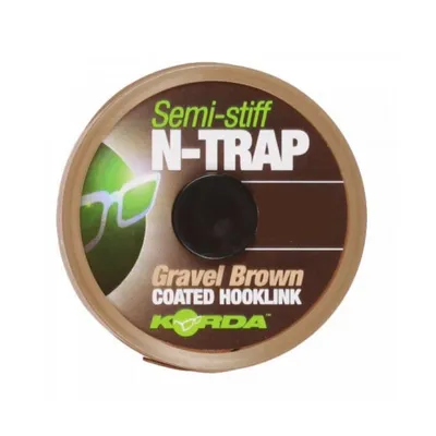 KORDA N TRAP SEMI STIFF GRAVEL BROWN 30Lb 20m KNT15