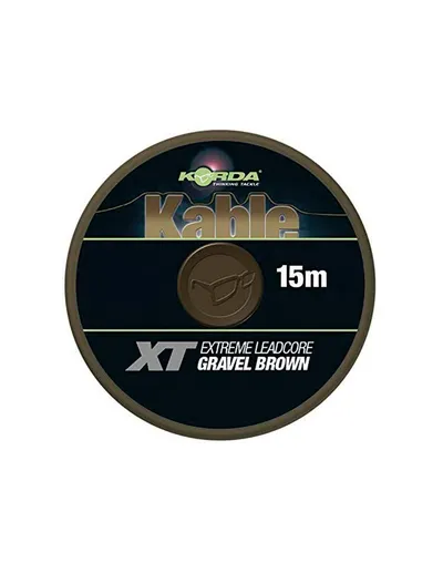 KORDA KABLE XT EXTREME LEADCORE GRAVEL BROWN 70Lb 15m KABXTB