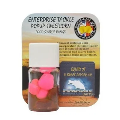 ENTERPRISE TACKLE POPUPS SWEETCORN SQUID 2T BLACK PEPPER OIL ET13FSST