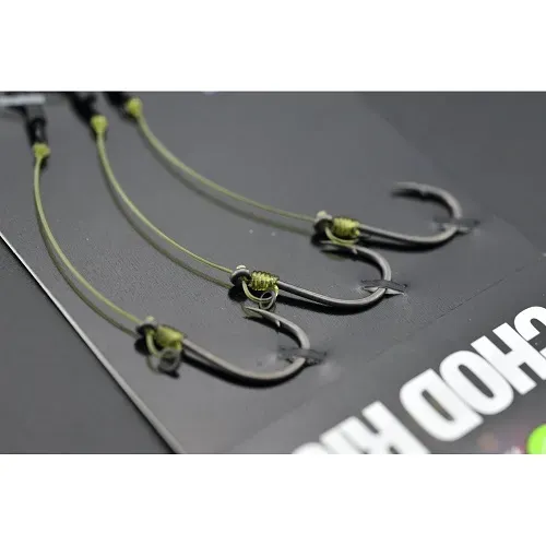 Korda Anzuelos Montados Chod Rig Short Barbed 25cm Size 4