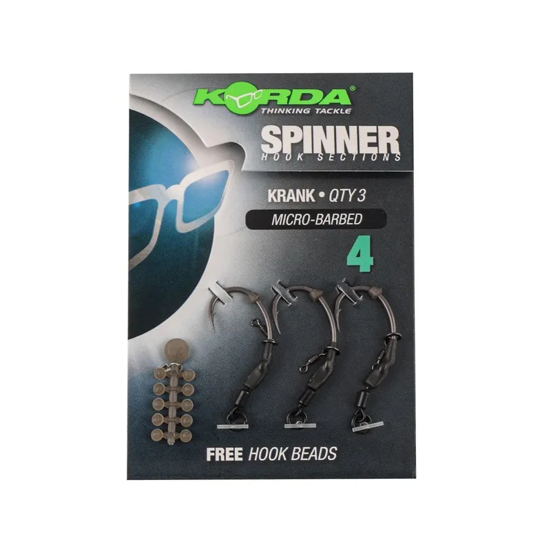 KORDA SPINNER HOOK SECTIONS KRANK Size 4 KCR126