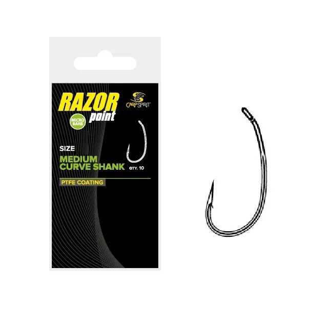 CARP SPIRIT MEDIUM CURV SHANK SIZE 6 X10 ACS350054