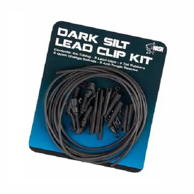 Nash Lead Clip Kit Dark Silt