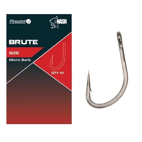 Nash Brute Hook Micro Barbed Size 4