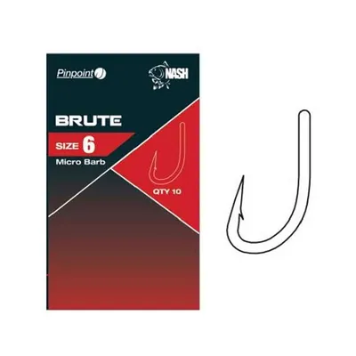 Nash Brute Hook Micro Barbed Size 6