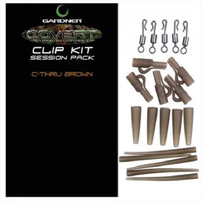 GARDNER COVERT CLIP SESSION PACK C THRU BROWN CCKCB