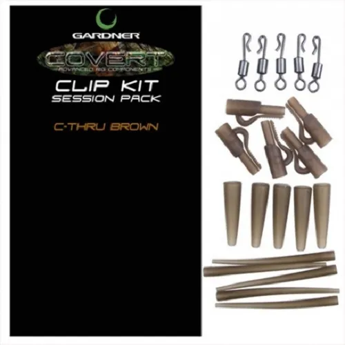 GARDNER COVERT CLIP SESSION PACK C THRU BROWN CCKCB