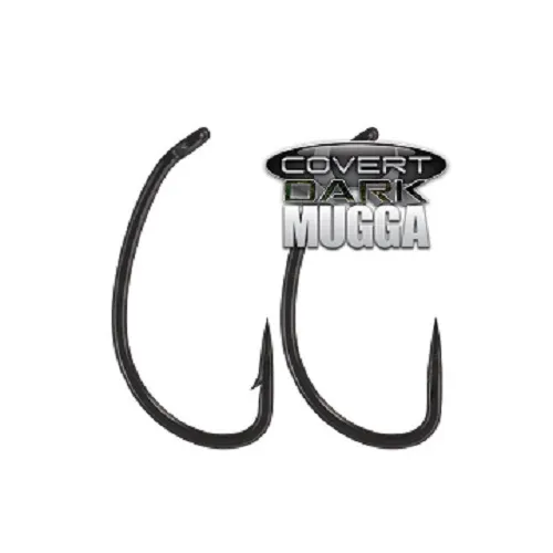GARDNER COVERT DARK MUGGA HOOKS BARBED SIZE 4 DMH4